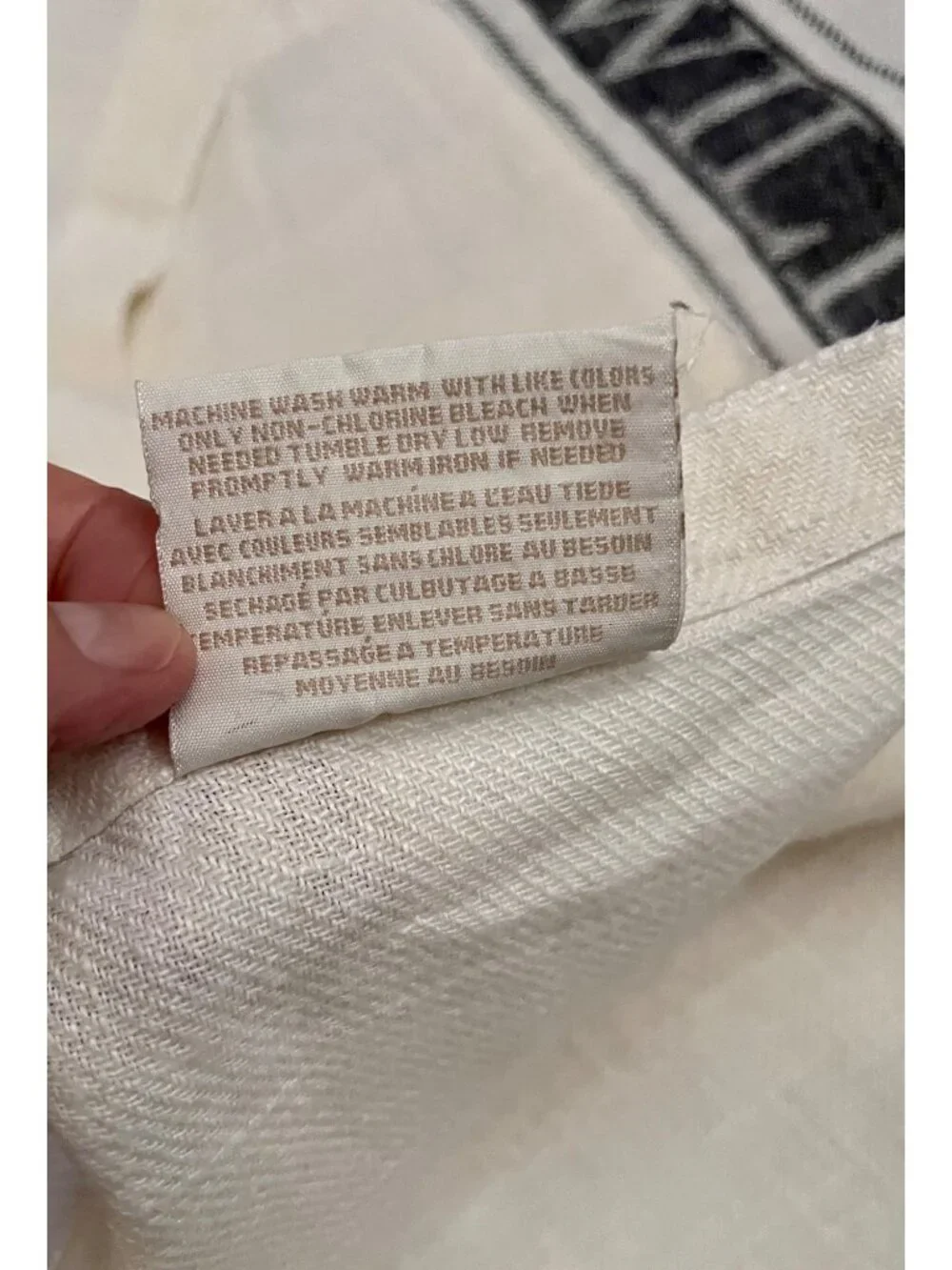 Vintage Williams Sonoma Madison Classic Linen Bistro-Style Waist Apron RARE